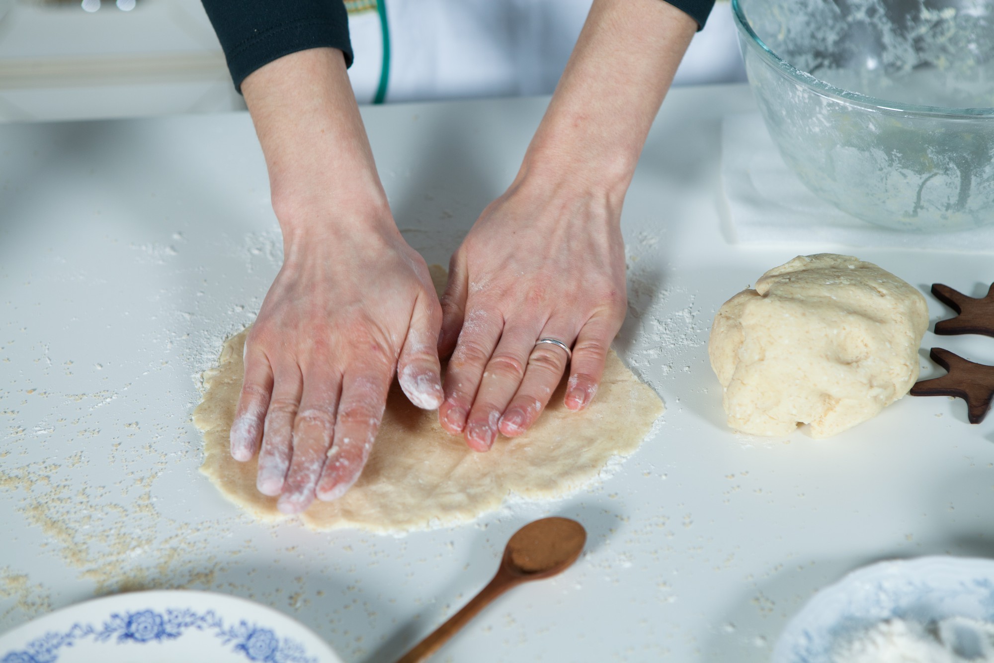 Dettaglio di impasto lavorato a mano